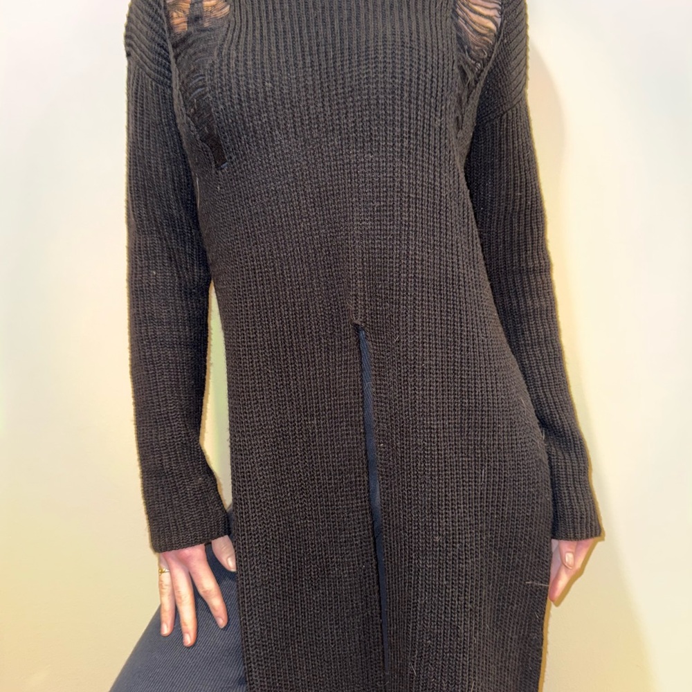 Almost Famous Black Knit Sweater